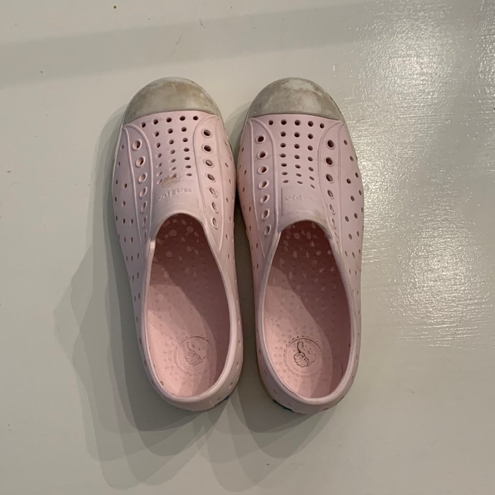 Pink Native shoes. Size kids 2.